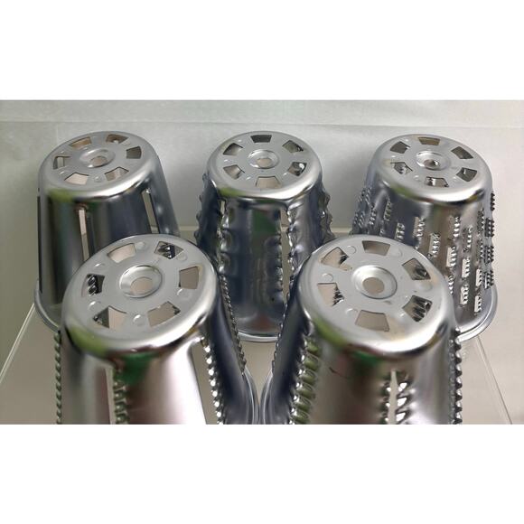 King Kutter VTG Manual Vegetable Fruit Food Processor Stainless Steel 5 Cones - Picture 8 of 11